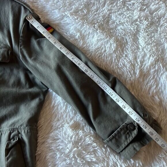 Vintage 1983 German Heavy Canvas Fur Lined Field Parka Army Military Coat - Picture 5 of 16